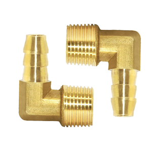 Raccordo A Gomito Filettato Femmina Con Staffa A Muro 1/2" X 16 In Ottone - Foto 3
