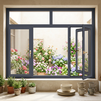 Ventana Abatible Doble Moderna y Económica con Doble Acristalamiento, Hermética, Impermeable, Aislante Térmico y Acústico para Baño