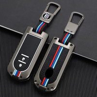 Accessoires de clé de voiture en métal coque de clé en alliage de Zinc housse de clé de voiture intelligente adaptée à Toyota Perodua Daihatsu
