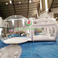 Château gonflable transparent Tongcai Fun House pour enfants, utilisation en extérieur, matériau PVC, respectueux de l'environnement, protection UV, ignifuge