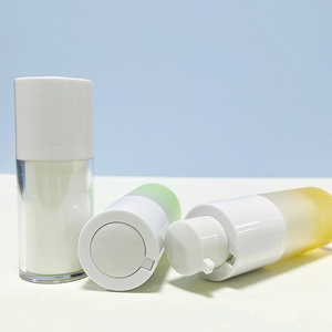 Flacon pompe sans air personnalisé pour sérum, flacon pompe rotatif 15ml 30ml 50ml, flacon sans air rond, emballage cosmétique pour soins de la peau avec pompe - Product Image 6