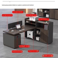 Poste de travail double pour bureau à domicile et école – Design moderne avec chaise réglable en hauteur