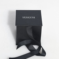Carton rigide pliable en carton avec logo personnalisé d'usine boîte à chapeau magnétique pliable noire emballage boîte cadeau de casquette de baseball