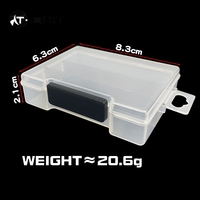 C Clair Transparent Mini Boîte Leurre Baitfish Dur Qualité En Plastique Inventaire En Gros Matériel De Pêche Conteneur Boîtes De Rangement