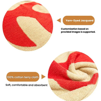 Summer 100% Cotton Quick-Dry Jacquard Pattern Adult Beach Towel with Embroidery Custom Logo for Pool & Bath Use