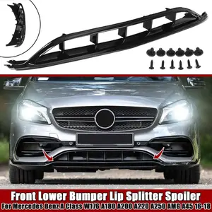 Divisor Lateral Delantero Inferior con Acabado Brillante para Mercedes Benz Clase CLA W117 C117 CLA45 CLA200 CLA22 - Product Image 1