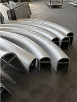 Panneau en aluminium moderne à double courbure ignifuge pour la décoration de façade mur rideau d'appartement, forme, courbure, taille et couleur personnalisées