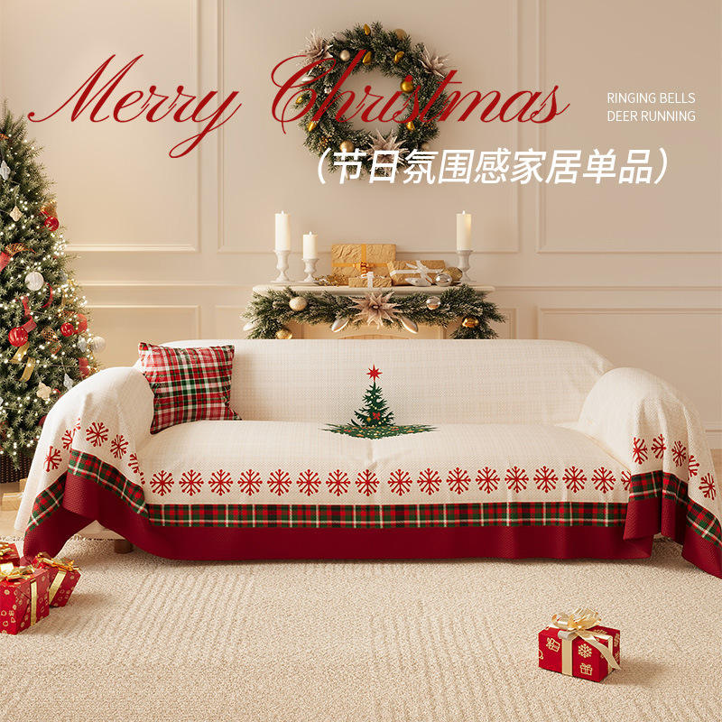 White Christmas plaid