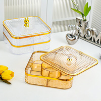 Haute qualité maison salon plateau de fruits Table basse boîte de rangement pour Fruits secs graines de melon célébration du nouvel an mariage