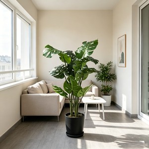 Arbre artificiel Monstera biomimétique à toucher réel, grande plante dos-de-lopinette, faux palmier tropical pour la décoration de mariages, de fêtes et de jardins - Product Image 3