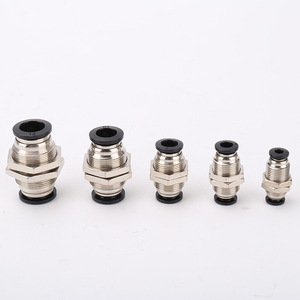 Raccord rapide pour pièces pneumatiques, raccord en cuivre fileté pour tuyau d'air, joint de jonction droit pour une efficacité accrue - Product Image 2