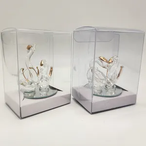 Cadeaux souvenirs personnalisés décoration cristal animal cygne pour faveurs de mariage souvenir
