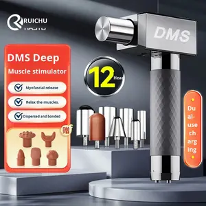 مسدس تدليك رويتشو DMS قابل لإعادة الشحن بدون أسلاك مع محرك فرشاة وبطارية 1200-2000 مللي أمبير في الساعة ووقت عمل 1-3 ساعات لتحفيز العضلات العميقة واللفافة - Product Image 6