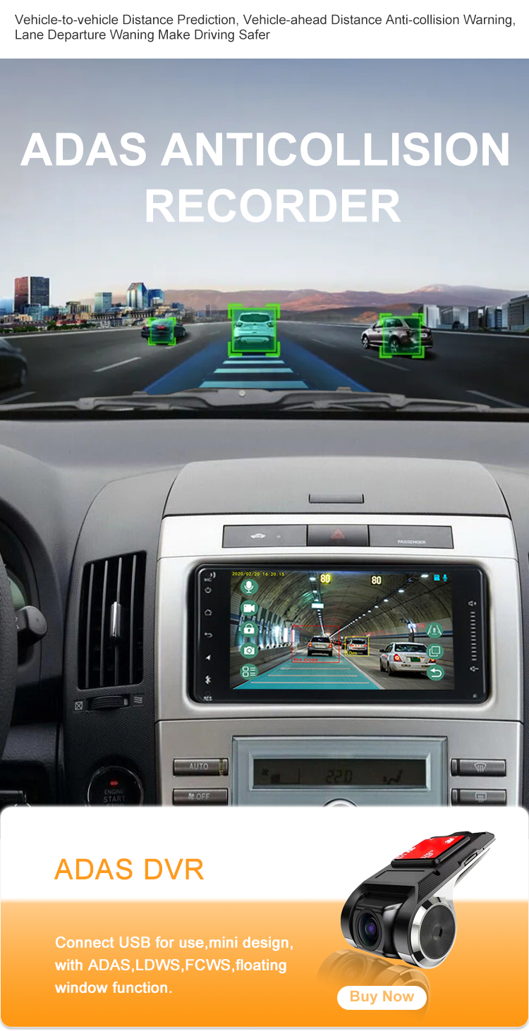 7 inch for Toyota Universal 2000-2020 Car DVD Player Android auto GPS Multimedia Radio