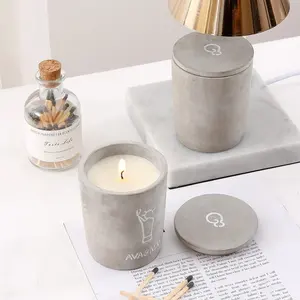 Hot Sale Popular Fragrance Warmer Cement Candle Electric Wax Melt AROMATIC Burner Portable White Gray Perfume Orange Jasmine