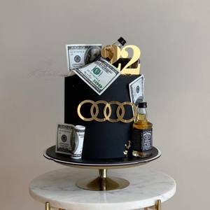 Estilo Ins acrílico <span class=keywords><strong>pastel</strong></span> decoración logo <span class=keywords><strong>pastel</strong></span> graduación temporada hombres cumpleaños fiesta toppers pasteles - Product Image 4