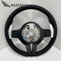Volant de voiture en cuir noir intégral pour BMW M2 M3 M4 M5 M6 F30 F10 F35 F22 E46 E90 E92 F10 F30 F32 E60 Series