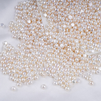 Perles naturelles en gros 4-4.5mm bouton blanc forme ronde perle d'eau douce perles en vrac