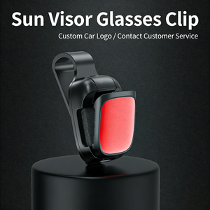 Support universel pour lunettes de soleil à clipser sur pare-soleil de voiture, en ABS, portable, avec doublure douce anti-rayures - Product Image 2
