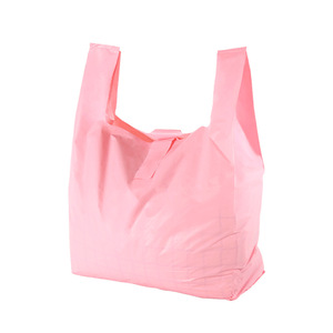 Richer Plain Natural T-Shirt Grocery <b>Bags</b> Made in Vietnam Supermarket Carrier Vest Style PE Roll Pack Wholesale Bulk Supply - Product Image 4