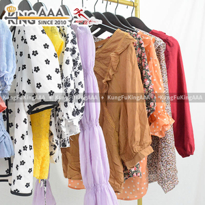 KungFu KingAAA Venta al por Mayor de Ropa Usada Original, Blusas de Algodón, Tops Mixtos para Mujer, Camisetas de Verano, Ropa de Segunda Mano, Lote de Verano - Product Image 4