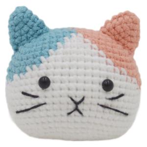 Handmade Crochet Calico Mèo Trang Trí Dễ Thương Mèo Con Búp Bê Sang Trọng Món Quà Sáng Tạo Cho Bạn Bè Bạn Gái PP Cotton Đầy Kiva Thương Hiệu - Product Image 4