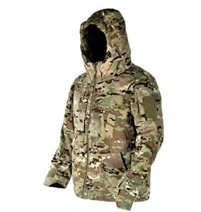 DF0316 Abrigo Impermeable para Hombre, Gabardina Gruesa y Cálida de Felpa, Abrigo Táctico de Camuflaje, Abrigo de Invierno de Algodón Consul M65 para Exteriores - Product Image 3