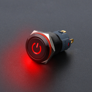 Wd 16a उच्च गुणवत्ता <span class=keywords><strong>12v</strong></span>/24v बिजली की आपूर्ति, चिह्नित एलईडी लाइट, ip67 तत्काल इंटरलॉक, एल्यूमीनियम ऑक्साइड ब्लैक मेटल बटन स्विच - Product Image 2