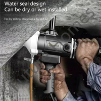 Perceuse à noyau diamanté 1700W BINMA 6155 120mm, machine de perçage à eau manuelle pour le béton