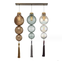 Nordique Creative Salle À Manger En Verre Pendentif Lumières Moderne Simple Chambre Étude Bar Personnalité Designer Lustre