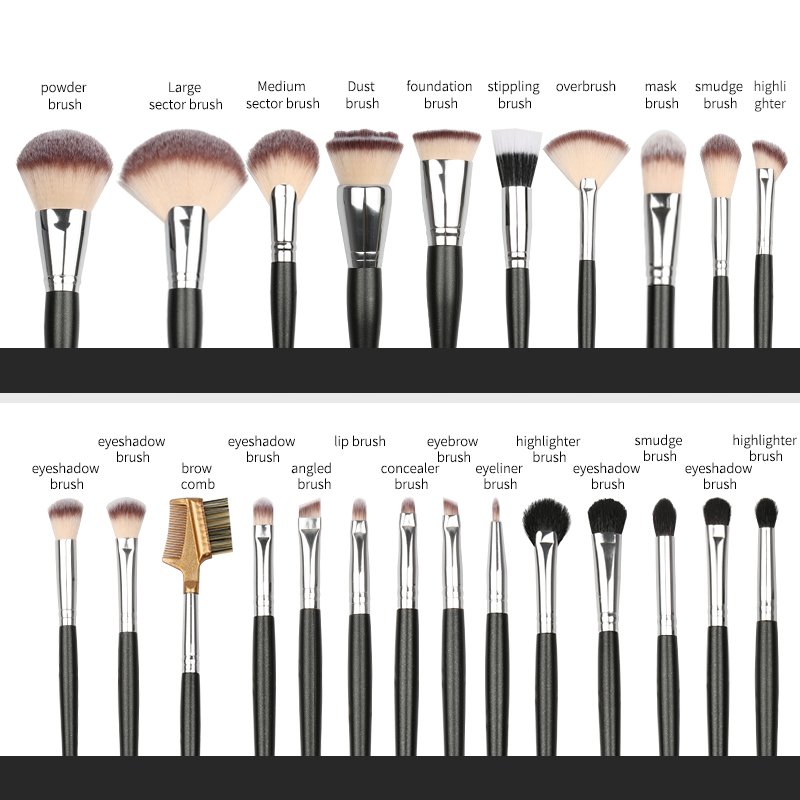 professional makeup brushes with case