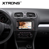 XTRONS Pemutar Multimedia Mobil Android 7 Inci, Octa-Core 4GB+64GB, 4G, Navigasi GPS untuk VW Golf Passat Tiguan Polo T5