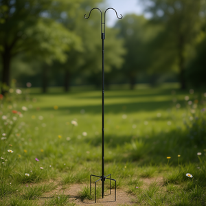 Paquete de 8 Ganchos Metálicos Resistentes de 76 Pulgadas para Comederos de Pájaros, Poste Doble para Jardín - Product Image 2