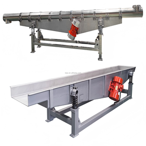 Dzjx Roestvrijstalen Grote Buis Vibrerende Transportband Feeder Voor Mochi Industrie Hittebestendige Trillingstransporteurs - Product Image 1
