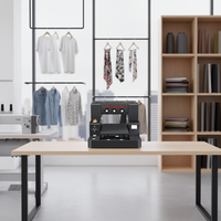 Imprimante DTF DTG YONYUAN A2 A3 compatible avec la tête d'impression XP600, machine à jet d'encre semi-automatique CMYKW pour l'impression de vêtements personnalisés