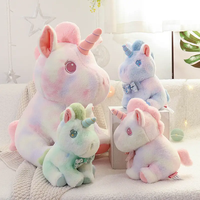 Peluche licorne arc-en-ciel douce et colorée pour enfants, jouet Kawaii en peluche, cheval licorne, cadeau Offre Spéciale