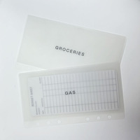 Nouvelles Inserts de Portefeuille Organiseur Financier Système Budget par Catégories Enveloppe Mate Format A6 Enveloppes de Trésorerie en Vélin Stratifié