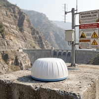 Détecteur de déplacement GNSS robuste Yunyi ZDHG-GP30 IP67 -40~85 1.7W faible consommation 4G/WiFi/LoRa 1-10Hz pour la surveillance à distance de la stabilité des pentes