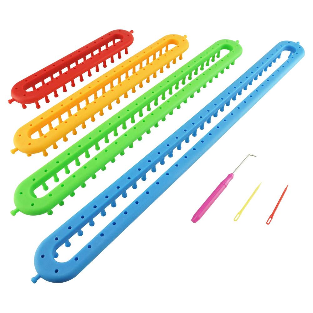 Набор длинного вязального станка с крючком, набор игл для пряжи, шнура, трикотажа, круглый вязальный станок, набор инструментов