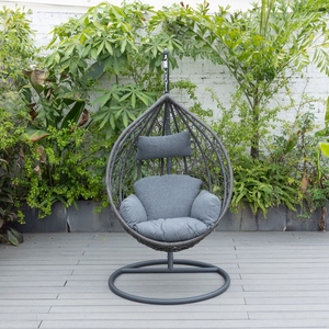Sedia a dondolo a uovo <span class=keywords><strong>da</strong></span> giardino per esterni, in rattan, <span class=keywords><strong>sospesa</strong></span>, a forma di <span class=keywords><strong>amaca</strong></span> - Product Image 4