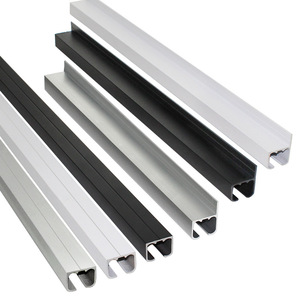 Rail <span class=keywords><strong>de</strong></span> suspension moderne réglable et mobile en aluminium, étanche et durable, pour cadres et quincaillerie <span class=keywords><strong>de</strong></span> <span class=keywords><strong>meubles</strong></span>, avec crochets à corde, montage facile - Product Image 1