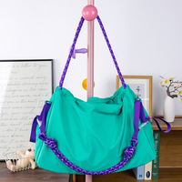 Sac à bandoulière Hobo en Nylon léger pour femmes, fourre-tout décontracté de couleur unie en Polyester, deux sangles, fermeture éclair, multi-poches, usage quotidien