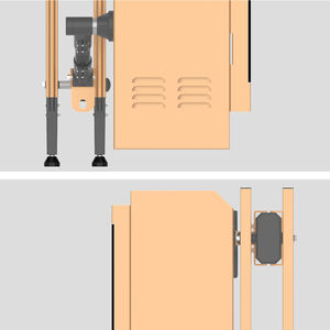 Barrière de stationnement automatique à télécommande 24V CC <span class=keywords><strong>homologuée</strong></span> CE, barrière publicitaire avec bras de clôture - Product Image 4