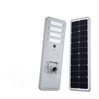 Lampadaire solaire tout-en-un haute efficacité IP65, corps en aluminium, abat-jour en PC, silicium monocristallin, télécommande, ROHS
