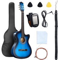 Vente directe d'usine OEM/DOMI, ensemble de guitares classiques en bois de tilleul haute brillance, modèle G-EAG41-2 pour 41 et 38 pouces