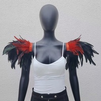 Accessoires de fête d'Halloween de haute qualité, variété de châles en plumes de couleurs différentes pour costumes ailés