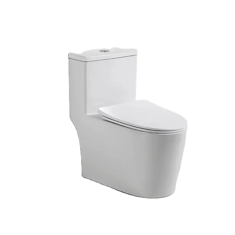 YEKALON Bathroom Sanitary Ware 300mm Strap Siphonic Flush One Piece Toilet