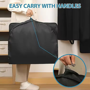 फोल्डेबल नॉन बुना वाटरप्रूफ परिधान मैन सूट वेडिंग ड्रेस कवर बैग को साफ खिड़की के साथ फिर से इस्तेमाल किया जा सकता है - Product Image 5