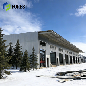 Entrepôt à structure métallique multi-niveaux à grande hauteur avec accès par chariot élévateur, centre logistique préfabriqué pour usage résidentiel et atelier - Product Image 1