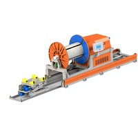 Machine à rembobiner les barres d'aluminium, rembobineuse automatique à traversée pour bobines de barres d'aluminium soigneusement emballées